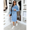 Modré džínové šaty CHOMA s páskem