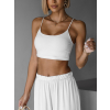 Bílý basic top ARRAXE na špagetová ramínka