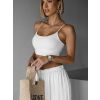 Bílý basic top ARRAXE na špagetová ramínka