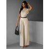 Krémový kalhotový komplet ANOUSKA
