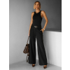 Černé elegantní široké kalhoty ORWYLE