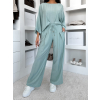 Světle tyrkysové lehké kalhoty LARYS