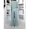 Světle tyrkysové lehké kalhoty LARYS