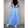 Modré dlouhé plisované culotte kalhoty SYCHER