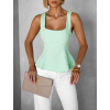 Světle zelený elegantní top SAPHIRE