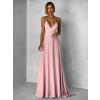 Starorůžové dlouhé elegantní  šaty DAMIANO