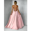Starorůžové dlouhé elegantní  šaty DAMIANO