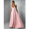 Starorůžové dlouhé elegantní  šaty DAMIANO