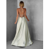 Světle zelené dlouhé šaty CELLINES se šněrováním