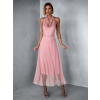 Starorůžové společenské tylové šaty REMBAY