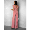 Starorůžový elegantní dlouhý overal ELSASA