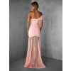 Světle růžové variabilní dlouhé šaty FERRIER se šátkem