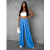 Světle modré široké wide leg kalhoty VATIKA