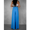 Světle modré široké wide leg kalhoty VATIKA