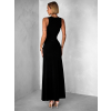 Černé elegantní dlouhé šaty SOLIMO