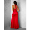 Červené dlouhé společenské šaty PULONA s rozparkem