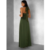 Khaki variabilní společenské šaty MELLOS s šálem