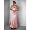 Růžové variabilní dlouhé elegantní šaty BOLZANO