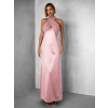 Růžové variabilní dlouhé elegantní šaty BOLZANO