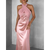 Růžové variabilní dlouhé elegantní šaty BOLZANO