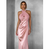 Růžové variabilní dlouhé elegantní šaty BOLZANO