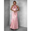 Růžové variabilní dlouhé elegantní šaty BOLZANO