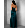 Smaragdové dlouhé korzetové společenské šaty ALITAN s rozparkem