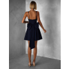 Tmavě modré áčkové krátké šaty SIDENNE