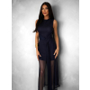 Tmavě modré elegantní šaty GLASSI