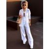 Bílý kalhotový mušelínový komplet THEIA s košilí