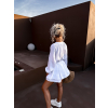 Bílý mušelínový komplet košile se sukní BLISS
