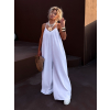 Bílý mušelínový maxi overal ZEVANDER