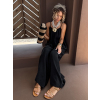 Černý mušelínový maxi overal ZEVANDER
