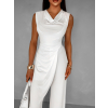 Bílý elegantní dlouhý overal LUDERITZ