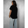 Černé oversize triko ALICANT s krátkým rukávem