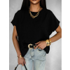 Černé oversize triko ALICANT s krátkým rukávem