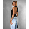 Černý sexy top GELBER s výstřihem