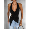 Černý sexy top GELBER s výstřihem