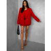 Červená elegantní souprava VASINA se sakem