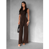 Hnědý elegantní dlouhý overal LUDERITZ