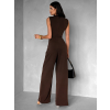 Hnědý elegantní dlouhý overal LUDERITZ