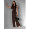 Hnědý elegantní dlouhý overal LUDERITZ