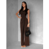 Hnědý elegantní dlouhý overal LUDERITZ