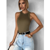 Khaki basic bavlněné tílko OFALY