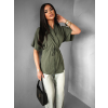 Khaki tunika ERRYLA s vázáním