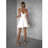 Bílé letní áčkové šaty PERTHY na ramínka