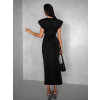 Černé elegantní šaty BANKANZA se sponou