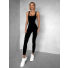 Černý žebrovaný overal KENBERG