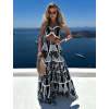 Černý vzorovaný letní komplet SERAPHY