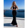 Černé elegantní dlouhé letní šaty JENSEN